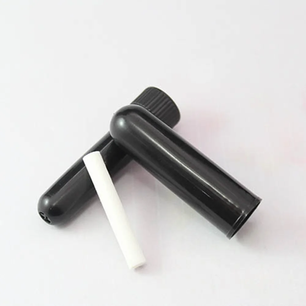 

24 Sets Refillable Essential Oil Blank Inhaler Tubes Empty Tubes with Cotton Wicks (Mixed Color)