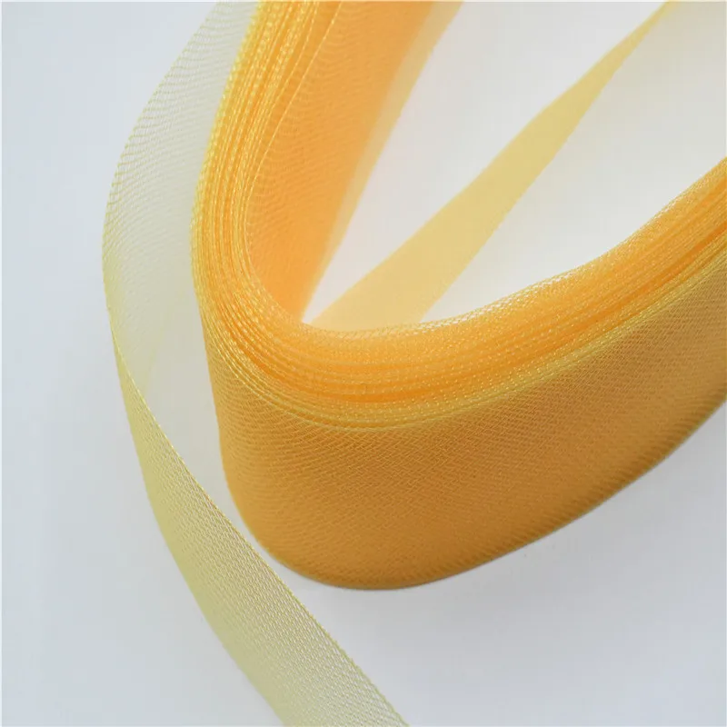 golden yellow 3 см, 8 см, цветная плетеная ткань из конского волоса, Свадебный вуалет кринолин для платьев, шляп, аксессуары, 100 ярдов, мягкая жесткая ткань для выбора - Цвет: golden yellow