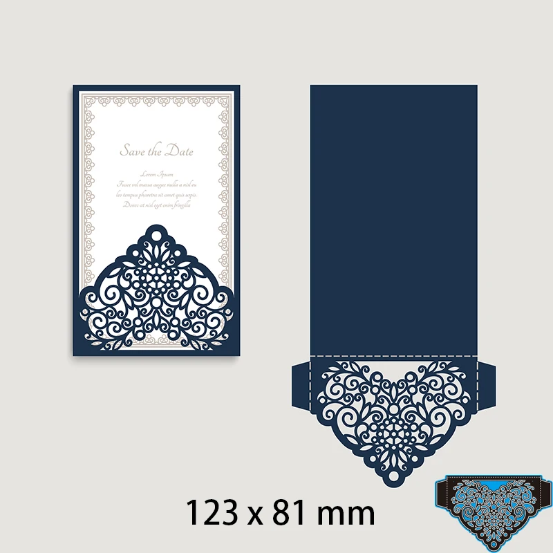 

New Metal Cutting Dies Scrapbooking FLOWERS LACE DIY Album Paper Craft Embossing Stencil Decoration 123*81mm