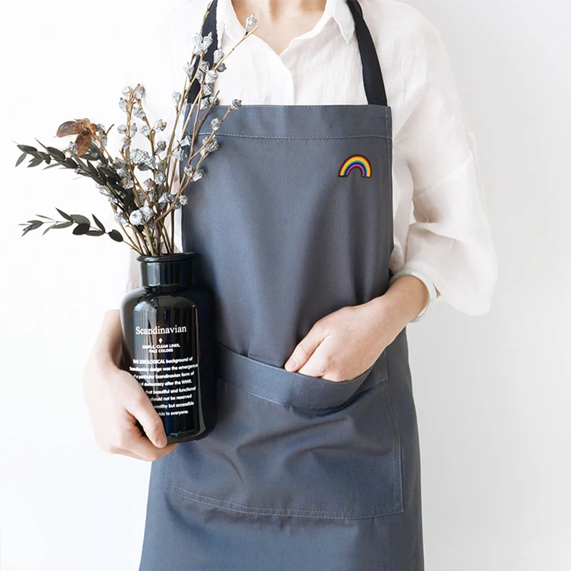 

Фартук из хлопка и льна с вышивкой для мужчин и взрослых