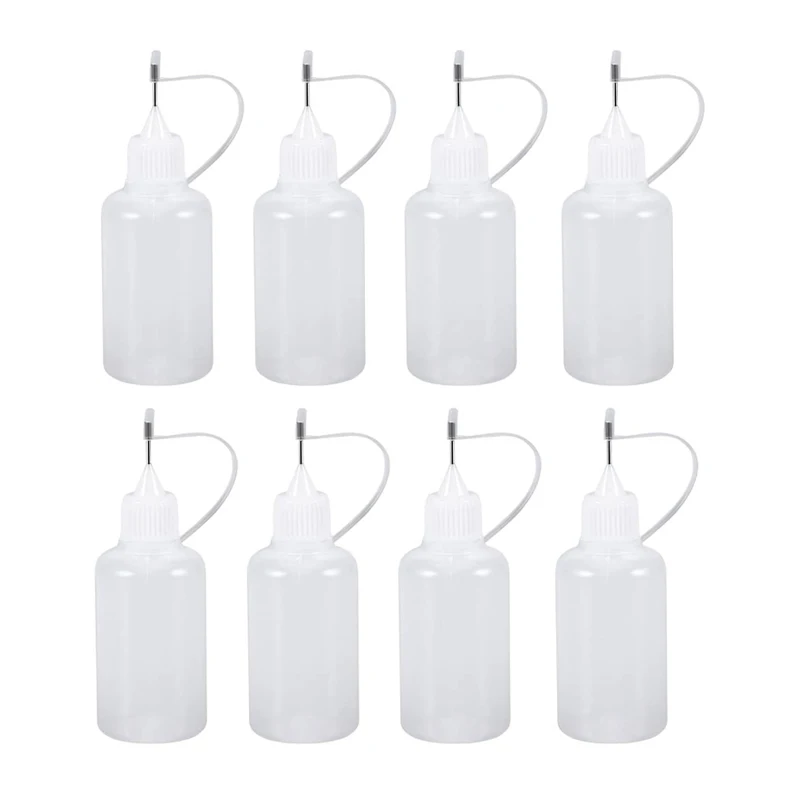 

500pcs 30ml Empty E-liquid Bottle 30ml Needle Bottle for eGo Series E Cigarettes Plastic Dropper Bottles With Screw Metal Tips