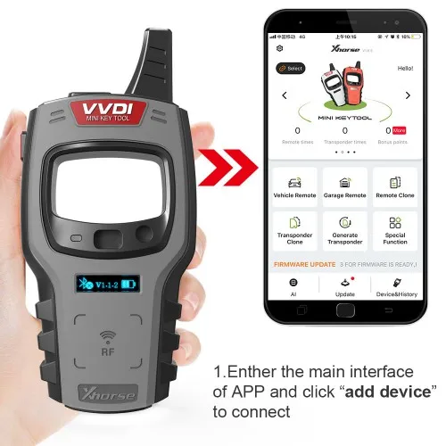 Мини ключ Xhorse VVDI программатор ключа с дистанционным управлением Поддержка IOS/Android