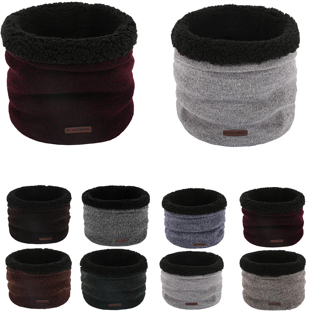 Мужской и wo мужской вязаный брелок с мехом хомут шарф шарфы головной воротник шея