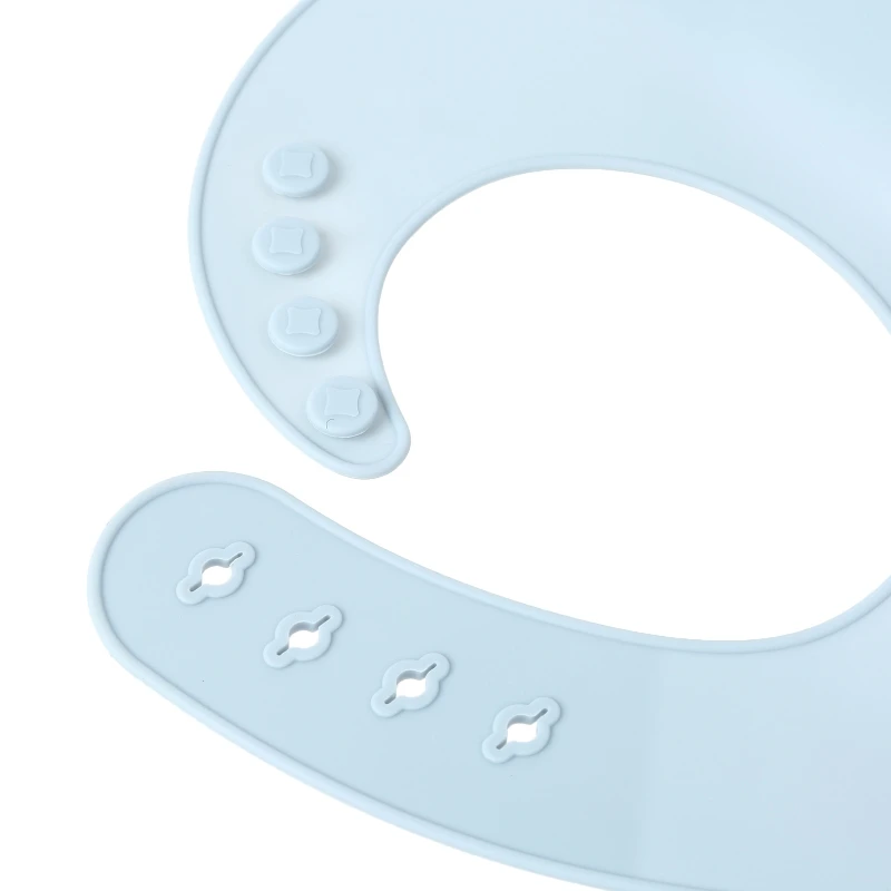 Мягкий силиконовый нагрудник для малышей однотонный кормления еды карманный