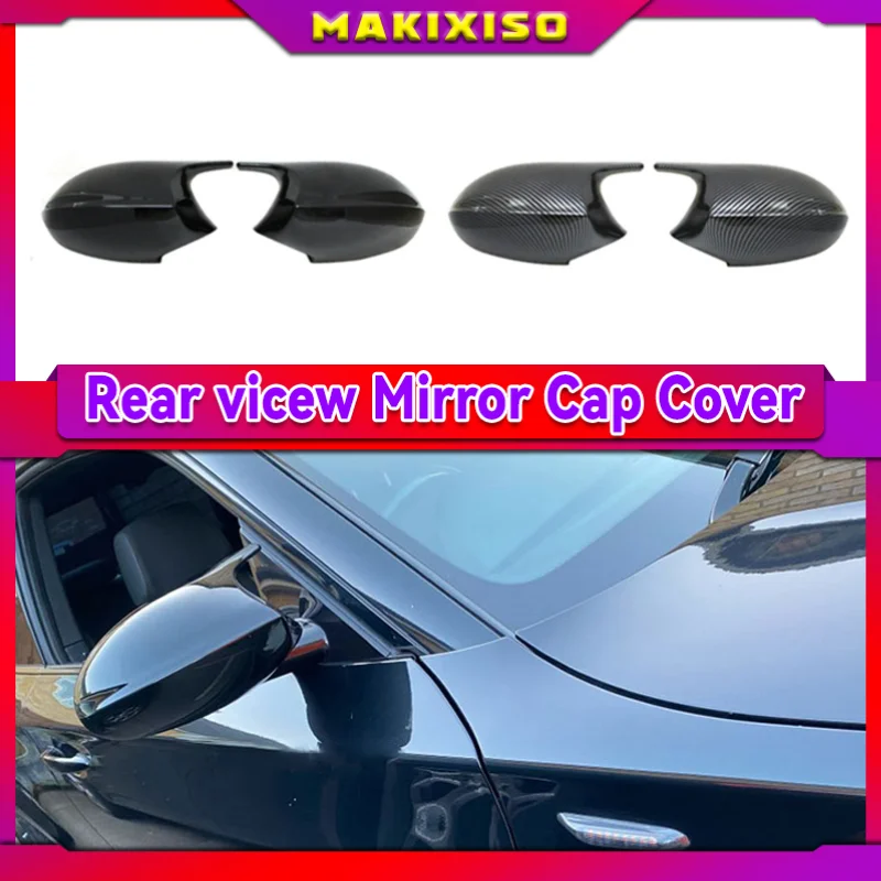 Rearview Mirror Covers for Bmw 1 3 Series E81 E82 E87 E88 E90 E91 E92 116i 118i 120i 320i 328i 330i Carbon Fiber Gloss Black