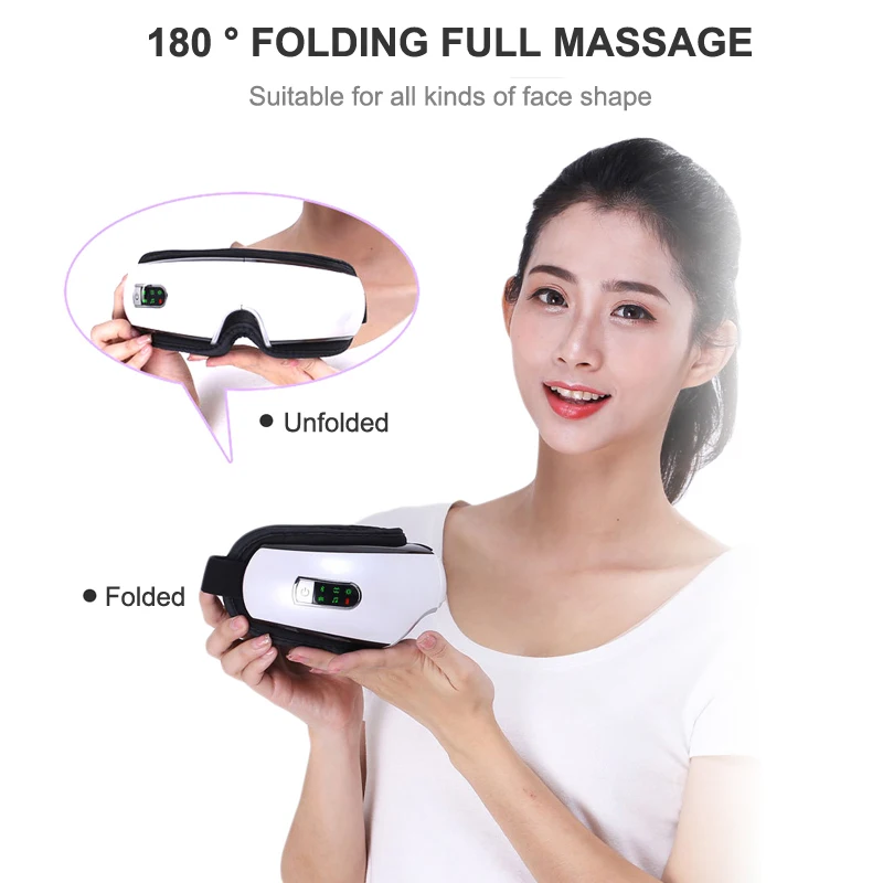 

Electric Eye Massager Hot Compress Air Pressure Vibration Eye Care Massager Smart Bluetooth Eye Protector Relieve Eyes Fatigue