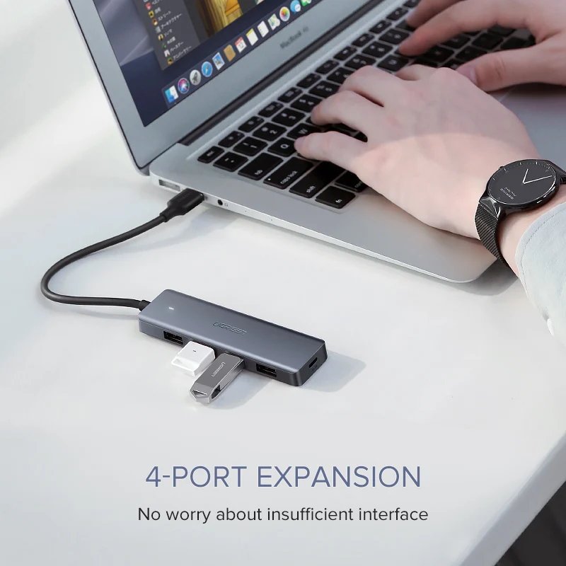 Ugreen Multi USB 3.0 HUB Splitter 4 порта с Micro charge для MacBook Surface Pro Computer Accessories | Компьютеры и офис