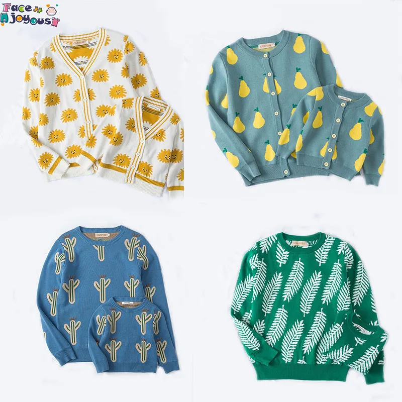 Модный зимний свитер для детей и родителей одежда мальчиков девочек матери папы