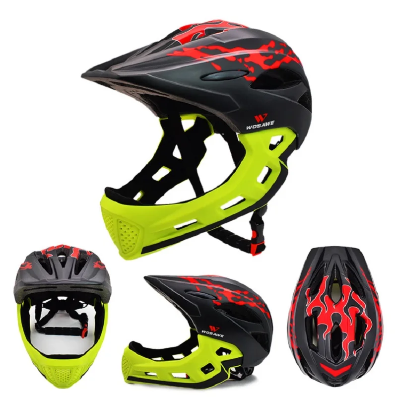 WOSAWE детский наполовину или полный шлем светильник для езды на мотоцикле катания