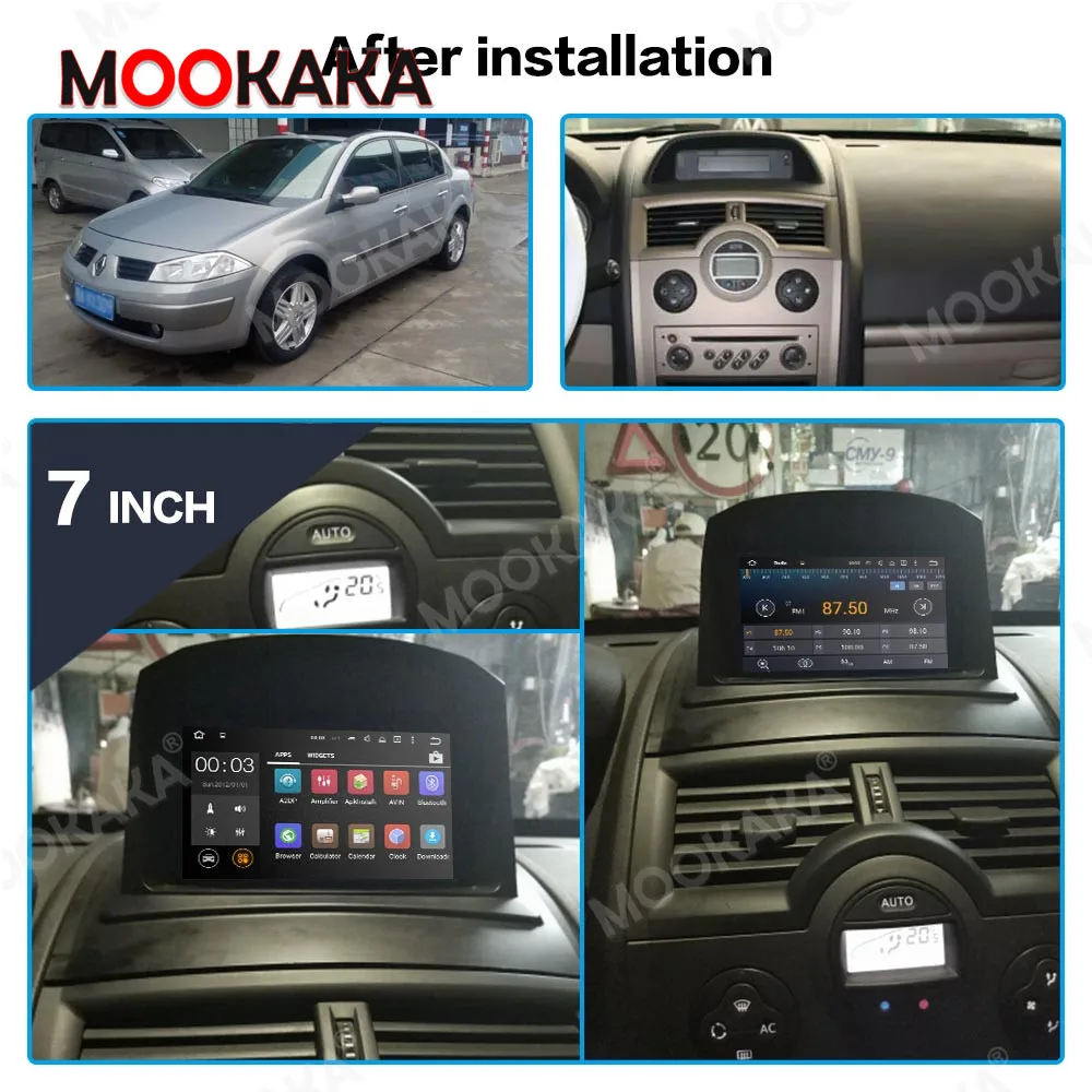 Android10.0 64GB Car radio player GPS Navigation for Renault Megane 2 Fluence 2002-2009 Multimedia Player Radio stereo headunit |