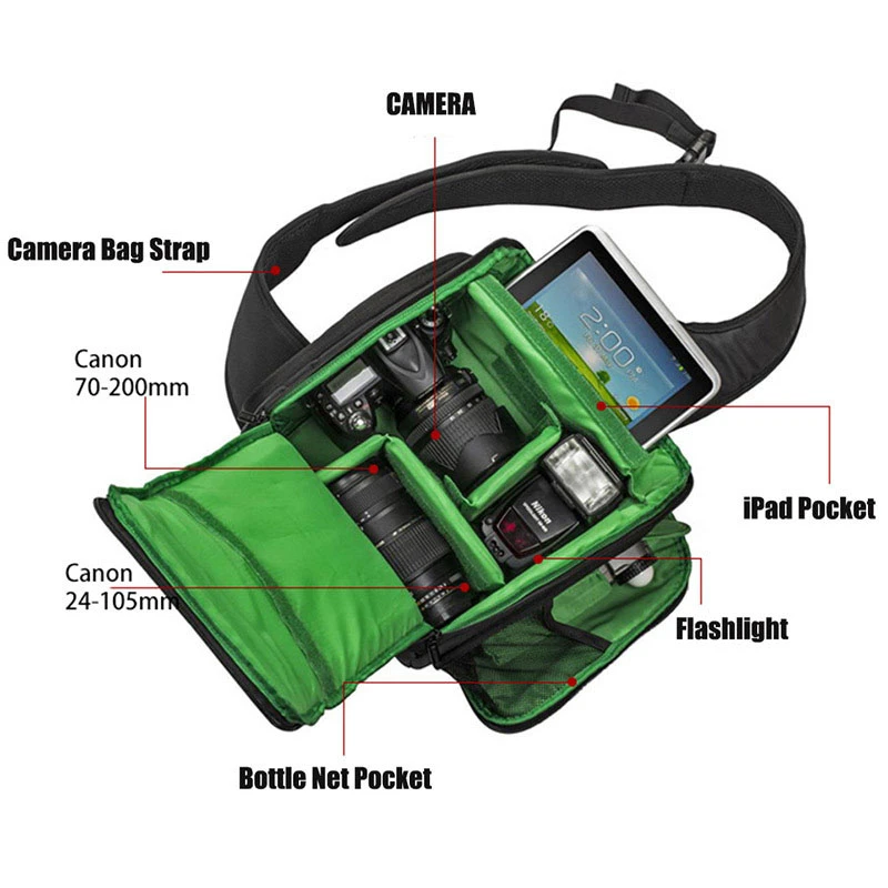 waterproof photo backpack camera bag for sony canon eos nikon outdoor travel camera case lens bag shockproof free global shipping