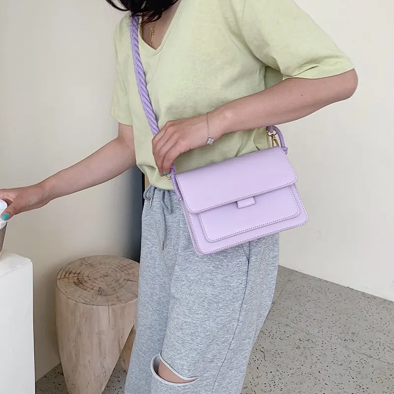 Плетеные дизайнерские сумки на ремне через плечо из искусственной кожи для