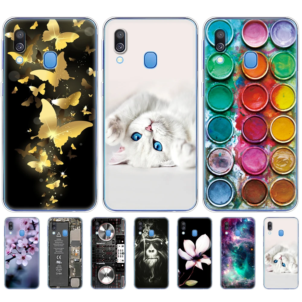 Чехол для Samsung A40 Мягкая силиконовая задняя крышка из ТПУ чехол телефона Galaxy A405