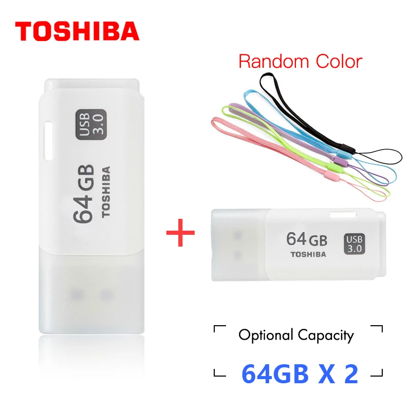 64GB 2 packs 64 Гб USB флеш-накопитель TOSHIBA 64 ГБ реальная емкость THUHYBS USB 3,0 64 Гб USB флеш-накопитель качественная карта памяти 64 ГБ флеш-накопитель - Цвет: 64GB 2 packs