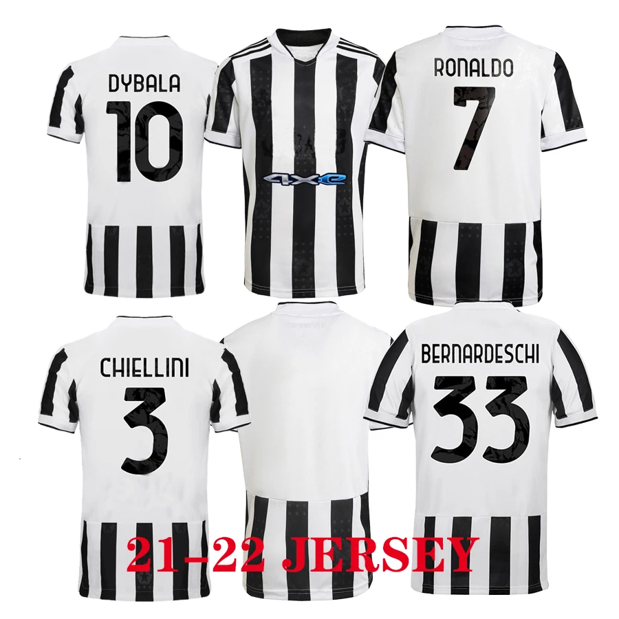 

New RONALDO DYBALA 21 22 Soccer Jersey MORATA KULUSEVSKI Football Shirt CHIESA DE LIGT Camiseta Futbol 2021 2022 Maillot Foot