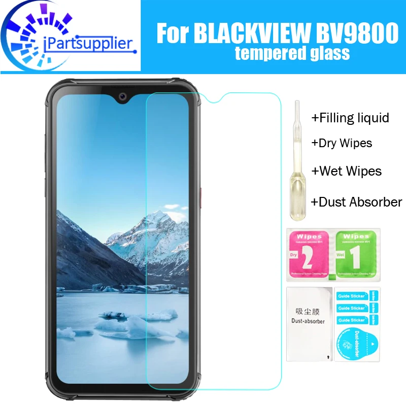 

Защитное стекло BLACKVIEW BV9800, закаленное, 9H, хорошего качества, для BV9800 (не покрыто на 100%)