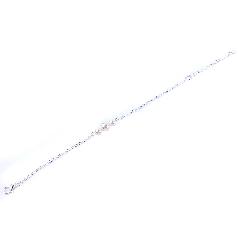 Простой Имитация жемчуга аксессуар Браслет цепочка Женская мода ювелирные