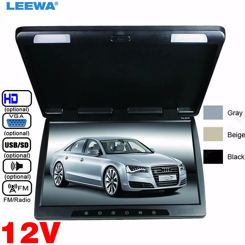 Автомобильный Выкидной сенсорный HD монитор LEEWA ЖК дисплей 22 дюйма с сенсорной