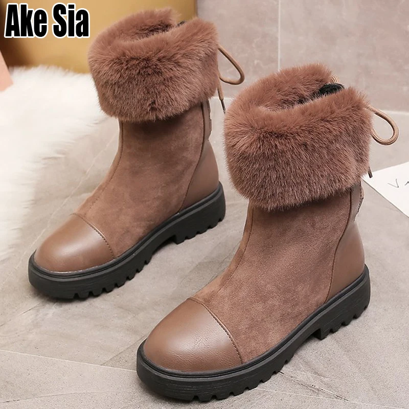 Лидер продаж Зимние Модные женские ботинки для подростков сохраняющие тепло