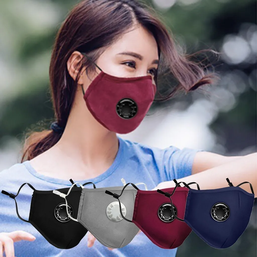 

4PCS Reusable Mask,Dust Mask PM2.5 Windproof Foggy Haze Pollution Respirator Mouth Cover Protective Face Mask