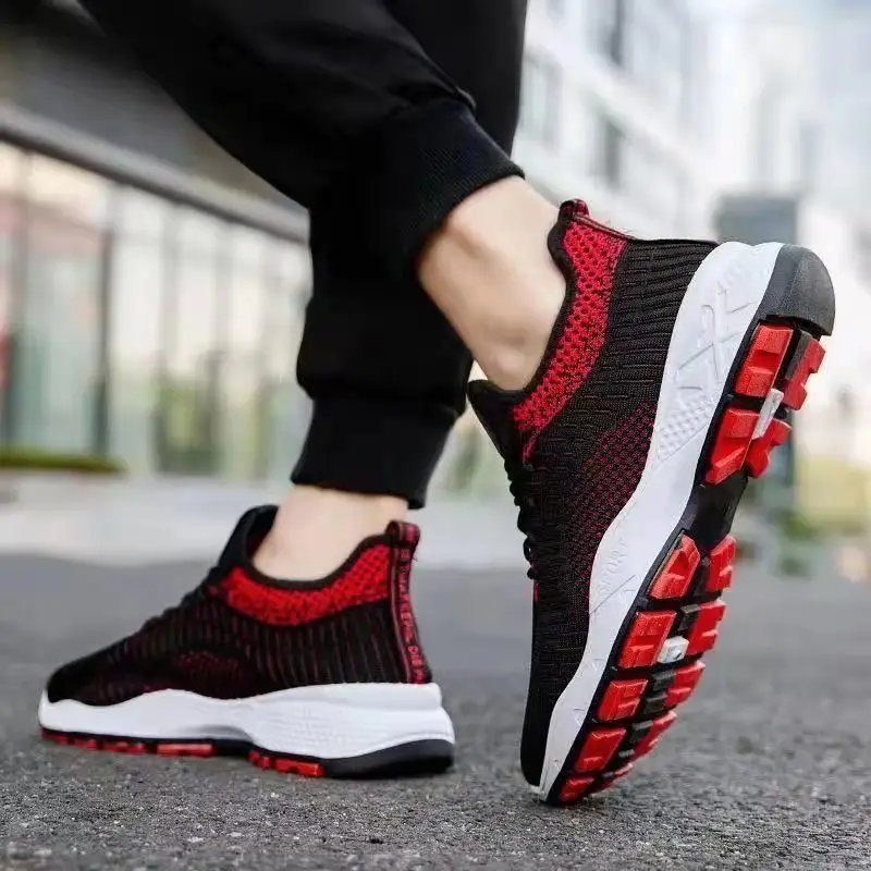 

2021 Summer Autumn New Concise Style Men's Vulcanize Shoes Breathable Mesh Shallow Causal Flat Shoes Suitable for Sport