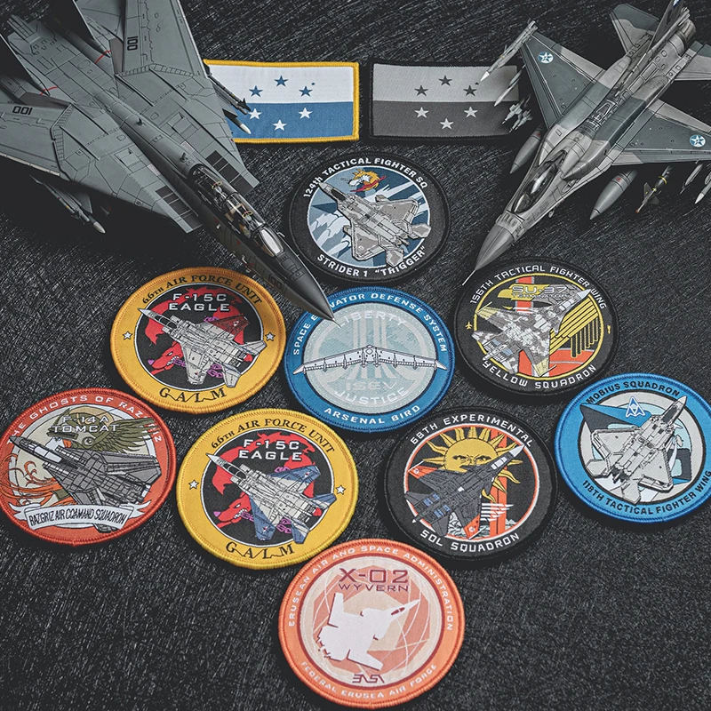 Ace Combat CALM AIR FORCE Embroidery Patches Trigger Fighting Tactical Military Badge DIY Patch For Clothes Vest Jacket Decorate | Дом и сад