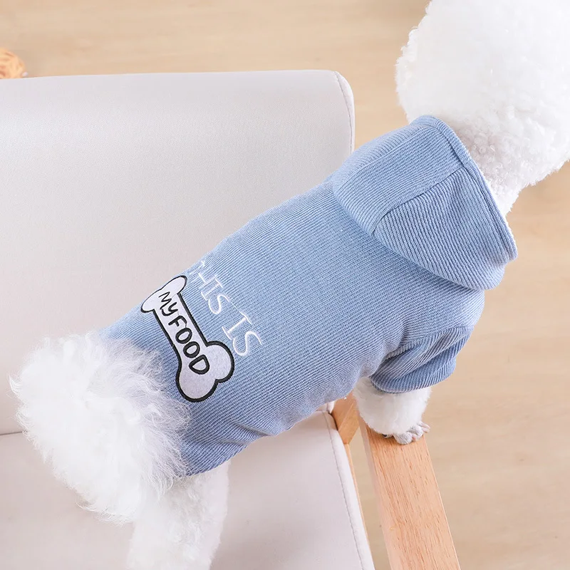 

Pet Clothes Sweater Coat Fashionable Cute Cats With Caps On Both Feet Padded Pet Clothes For Dogs Autumn And Winter Thick