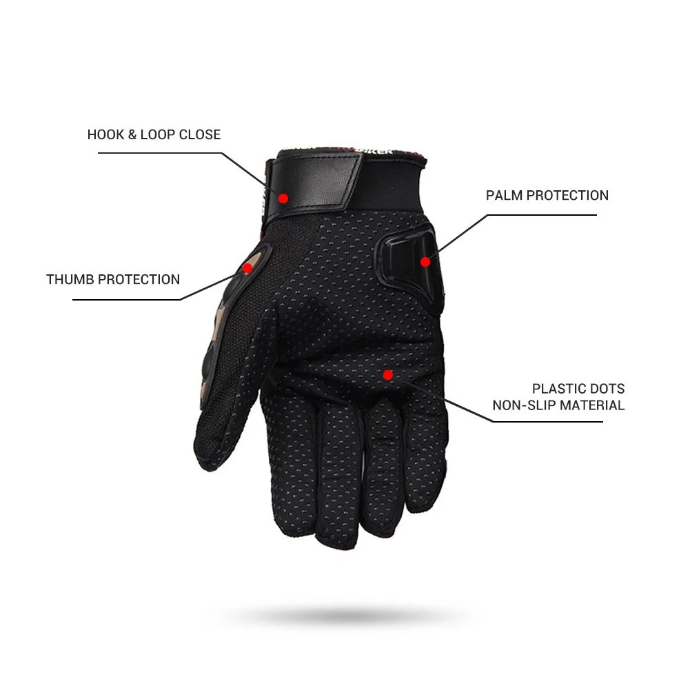 Мотоциклетные Перчатки дышащие защитные перчатки для сенсорных экранов езды на