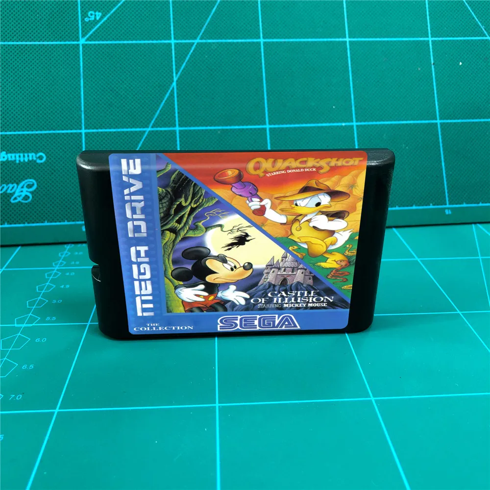 Игровой картридж с замка иллюзии и Quackshot 16 бит для консоли MegaDrive Genesis|Запасные