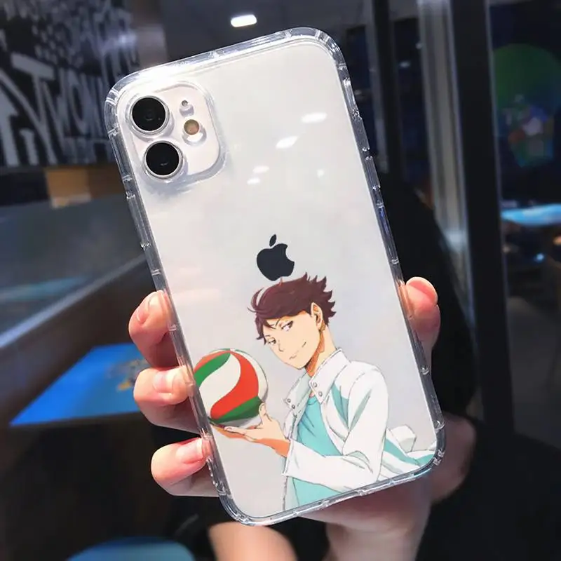 

Haikyuu Oikawa Phone Case Transparent for Clear iPhone 11 12 mini pro XS MAX 8 7 6 6S Plus X 5S SE 2020 XR