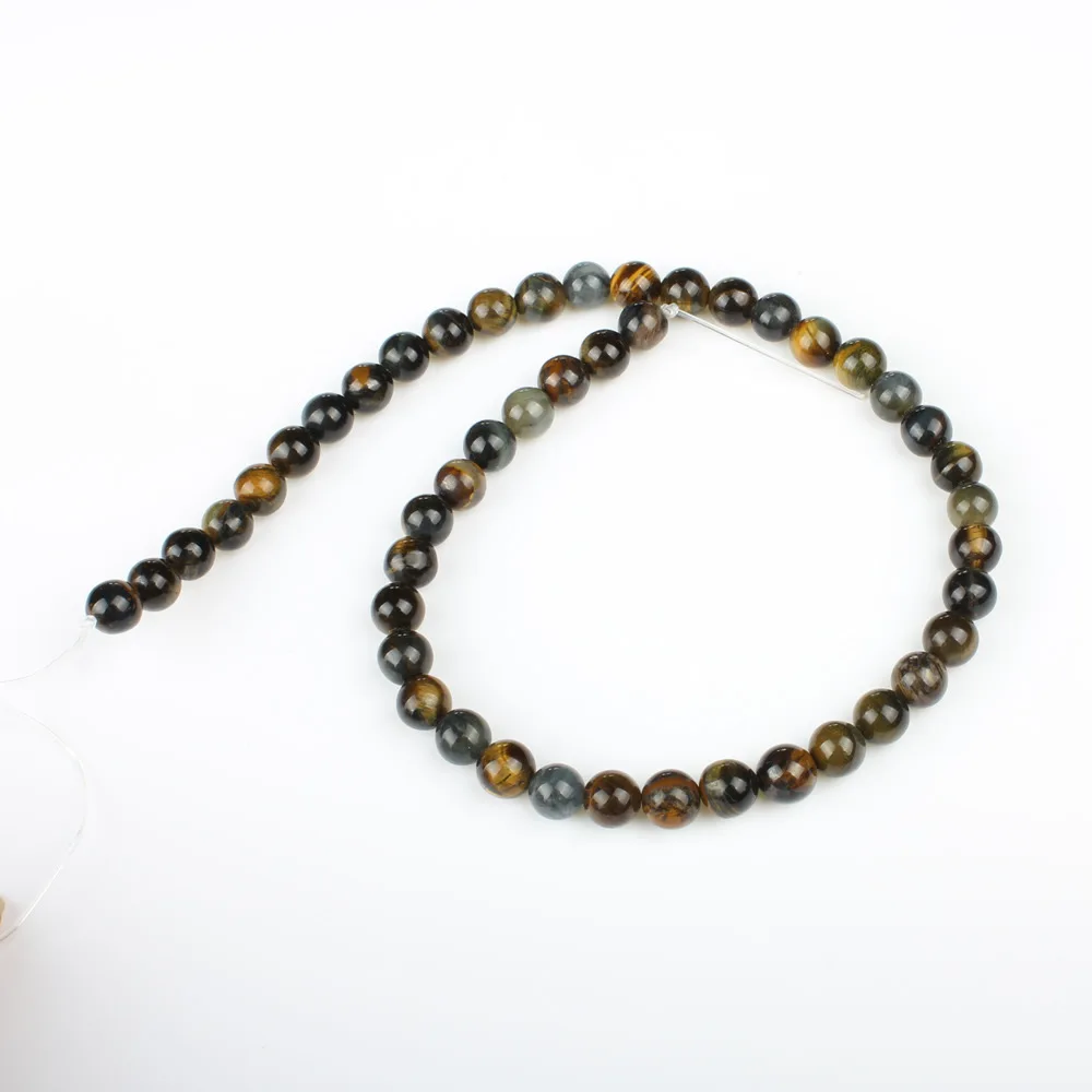 

4-10mm New Natural Semi-precious Tiger eye stone loose beads Beadwork Bracelet Necklace Chain DIY Jewelry Making Accessories B67