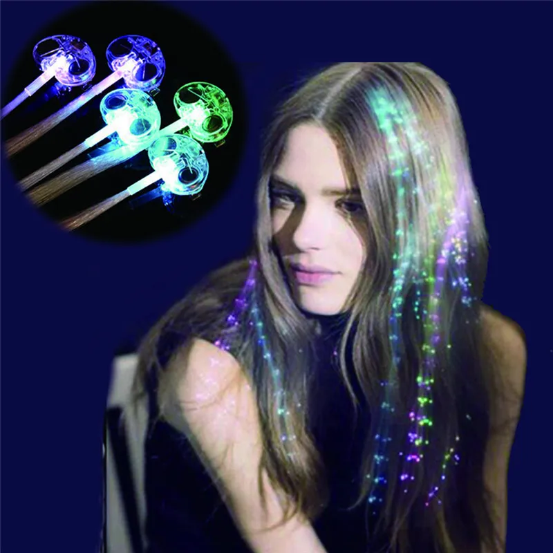 

1PC Light Up Toy Butterfly Hanging Flash Hair Braid LED Hairpin Club Bar Supplies Decoration for Halloween Christmas Party
