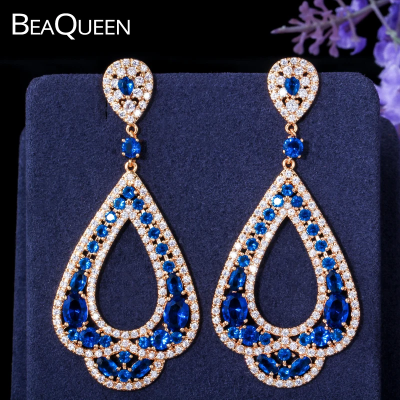 BeaQueen Hyperbole Dubai Золотые богемные ювелирные изделия для женщин королевский синий