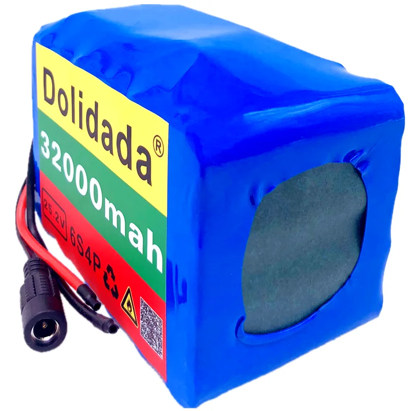 

6s4p 24V 32Ah 18650 Battery Lithium Battery 25.2v 32000mAh Electric Bicycle Moped /Electric/Li ion Battery Pack with pack BMS