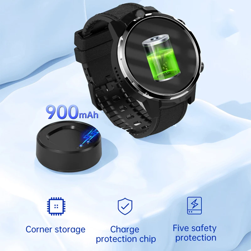 Самые продаваемые мужские Смарт-часы 4G LTE с GPS-трекером WiFi Двойная камера