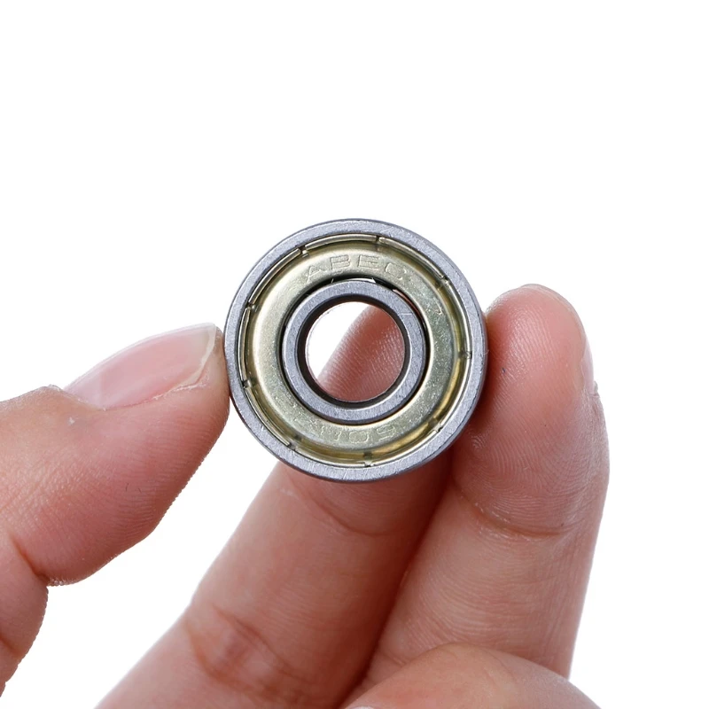 

2022 New 10Pcs 608ZZ Mini Metal Double Shielded Flanged Ball Bearing For 3D Printer Parts