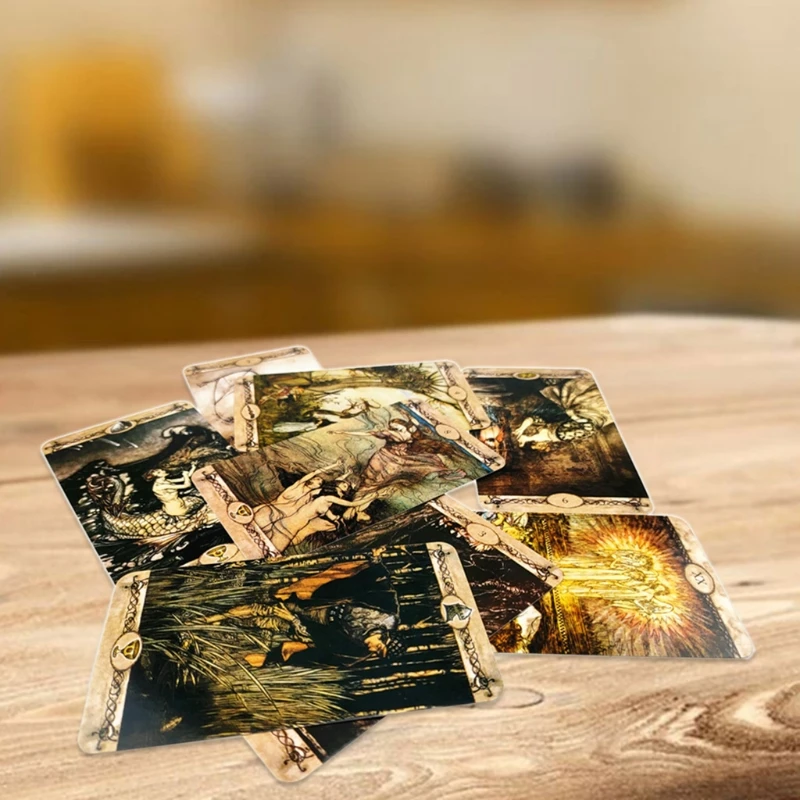 

78-Card Deck Rackham Tarots Divination Fate Oracle Cards Family Party Board Game English Version