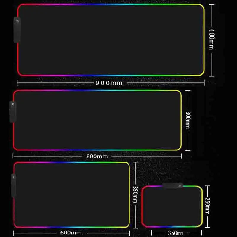 Большая игровая консоль XGZ в стиле аниме коврик для мыши с RGB-подсветкой XXL со