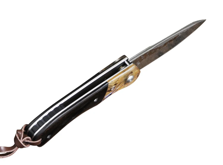 Дамасский нож Voltron походные охотничьи ножи из дамасской стали с деревянной