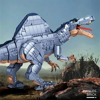 moc jurassic dinosaur mosasaurus spinosaurus brontosaurus stegosaurus modeideas ibuilding blocks boy diy toys for children