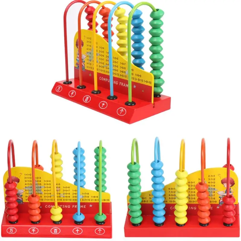 

Wooden Abacus for Kids Math Learning Educational Toys Maths Counting Beads Toddlers Preschool Kindergarten Toy R9JD
