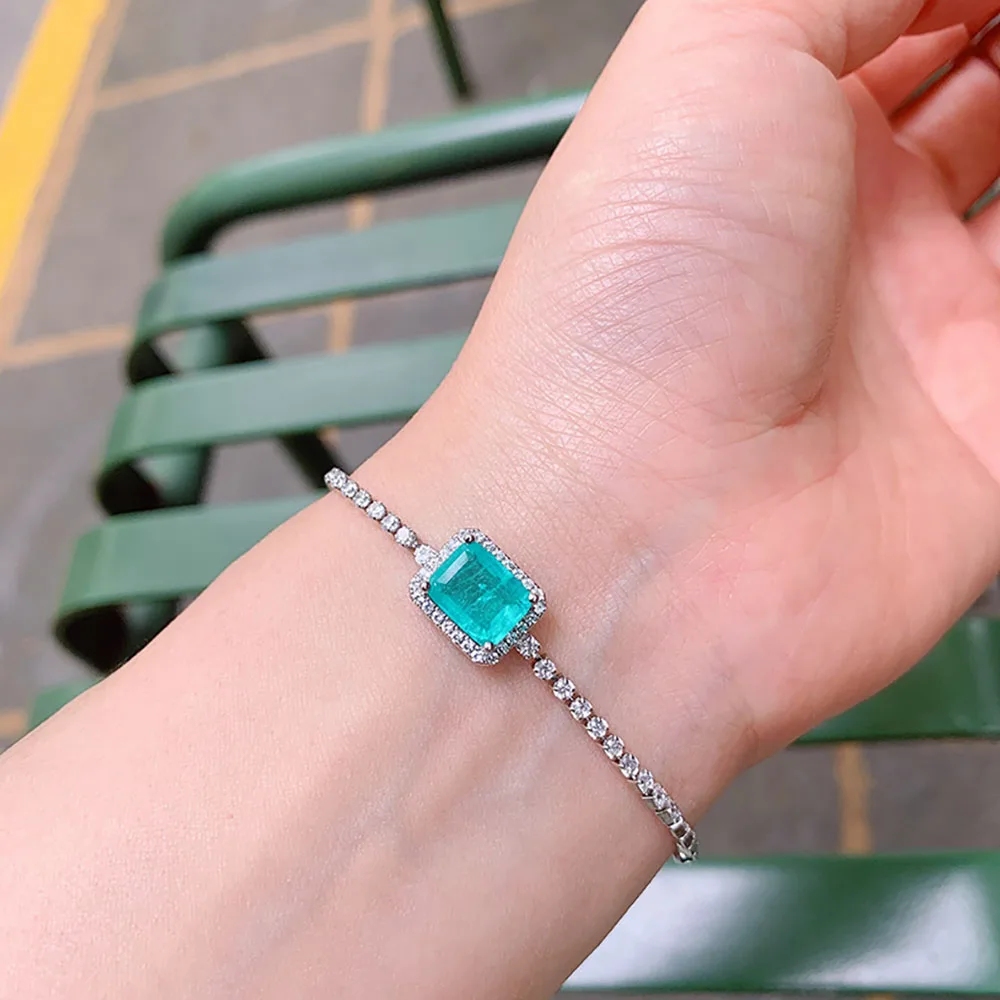 Женский винтажный Комплект украшений из турмалина и браслета 7 Х9 мм | Украшения