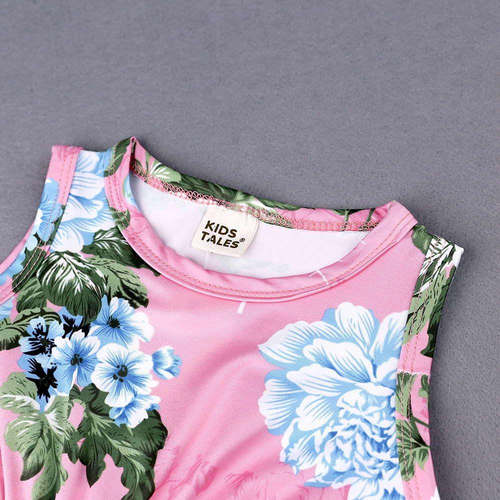 Модное боди для маленьких девочек 2 шт. милая Одежда новорожденных с цветочным