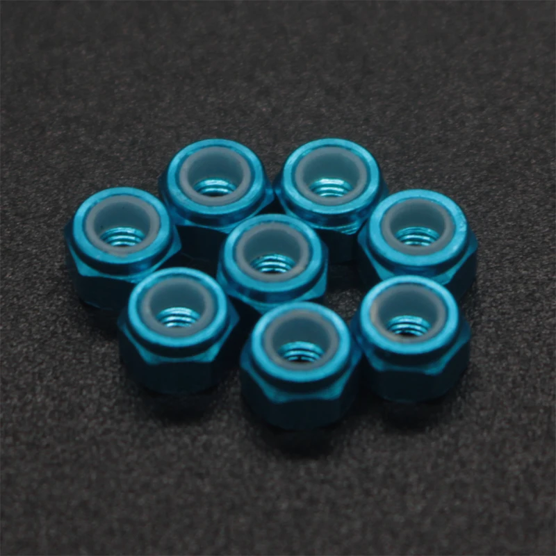 Алюминиевая нейлоновая гайка M3 8 шт. обновленная модель HSP 02191 для 1/10