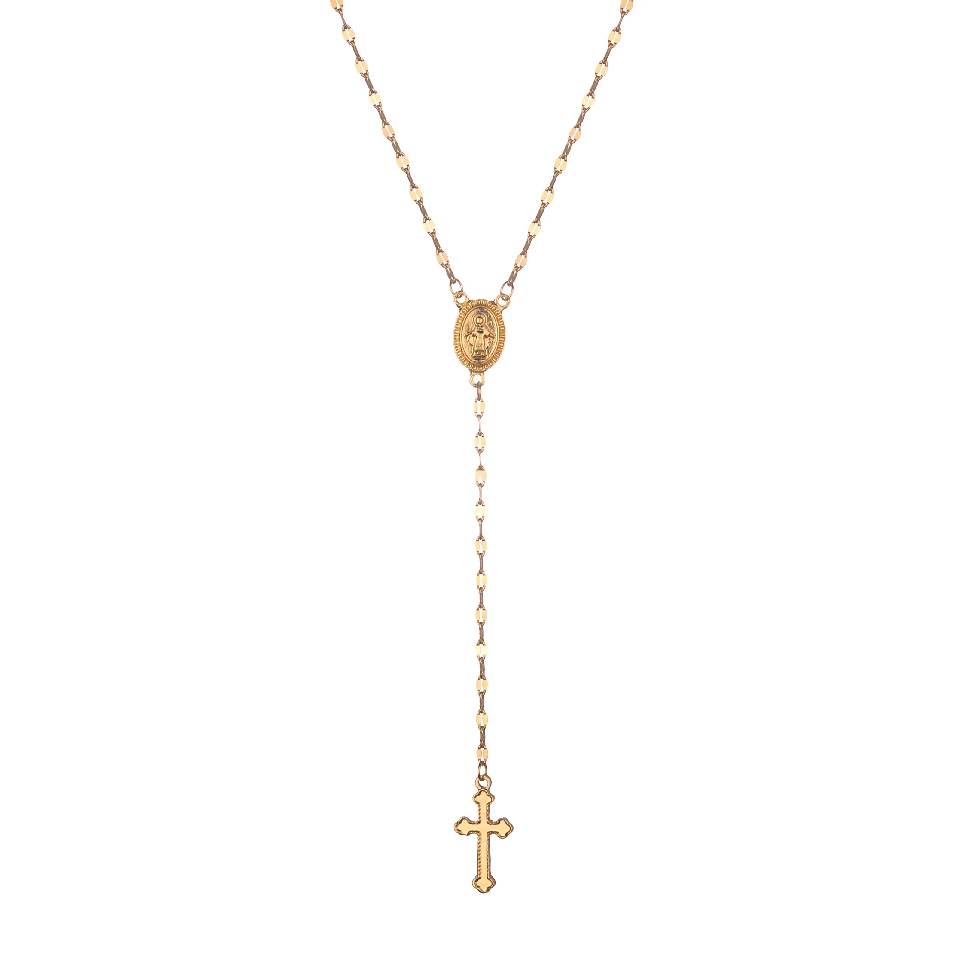 KingDeng Long Necklace Pendent Fashion Jewelry Sweater Chains Tassel Cross Personalized Gold Trendy Punk Women Cute Accessories | Украшения
