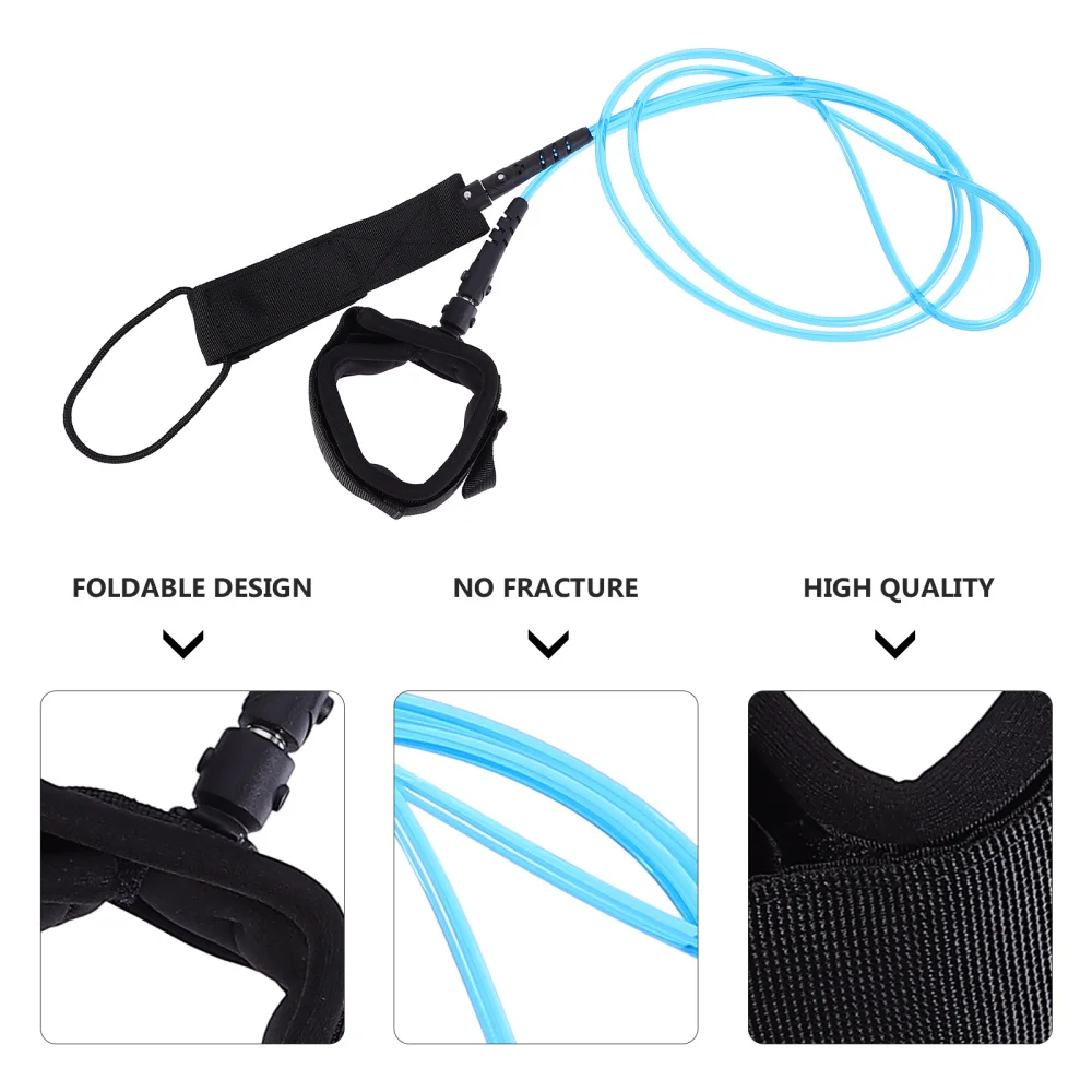 

1pc TPU Surfing Foot Rope Yacht Diving Safety Rope Paddle Rope Oar Leash