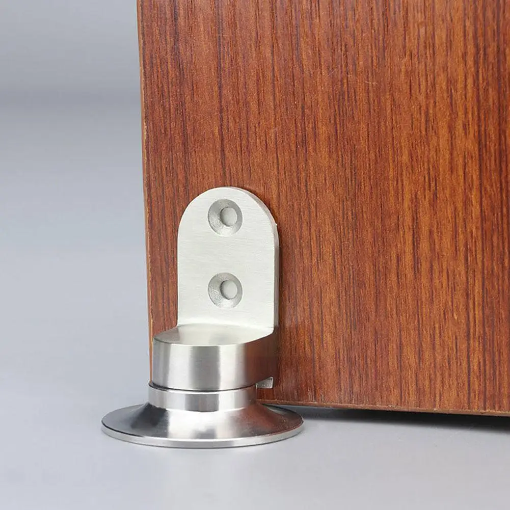 

1 шт., неперфорированная стальная прочная Магнитная всасывающая дверь, Противоударная всасывающая дверь, стопор для земли, скрытая дверь дл...