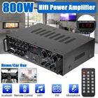 Цифровой усилитель AV-6060BT, домашний Hi-Fi усилитель с Bluetooth 5,0, мощность аудио 800 Вт, автомобильный стереоусилитель, профессиональный усилитель для караоке, сабвуфер
