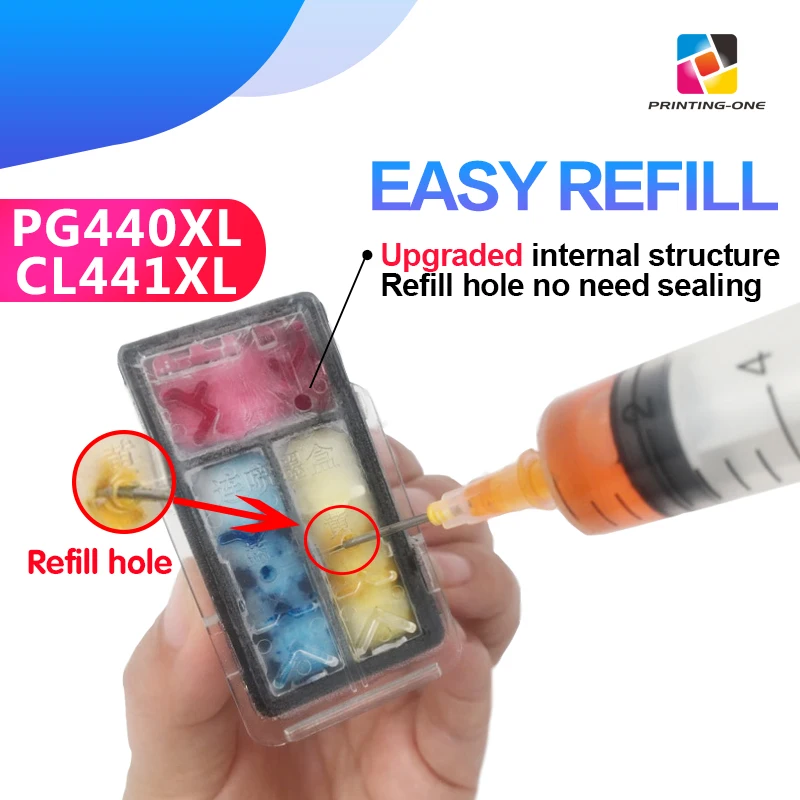 PG440XL CL441XL многоразовый картридж легко заправляется для Canon PG 440 CL 441 MG3540 MG3640 MG4140 TS5140