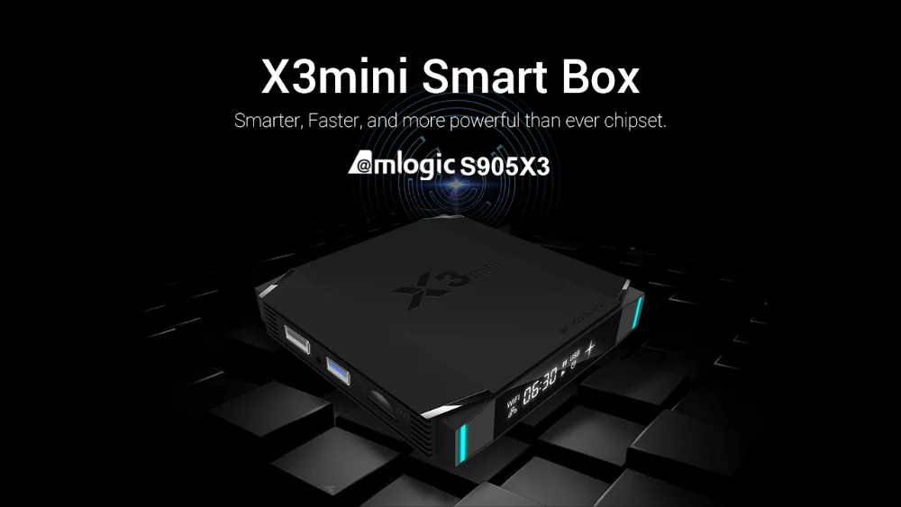 X3 мини Android ТВ приставка AmlogicS905X3 4 ГБ 32 ГБ Android 9,0 приставка 2,4G 5,8G Wifi BT4.2 Youtube Netflix медиаплеер X3 Mini